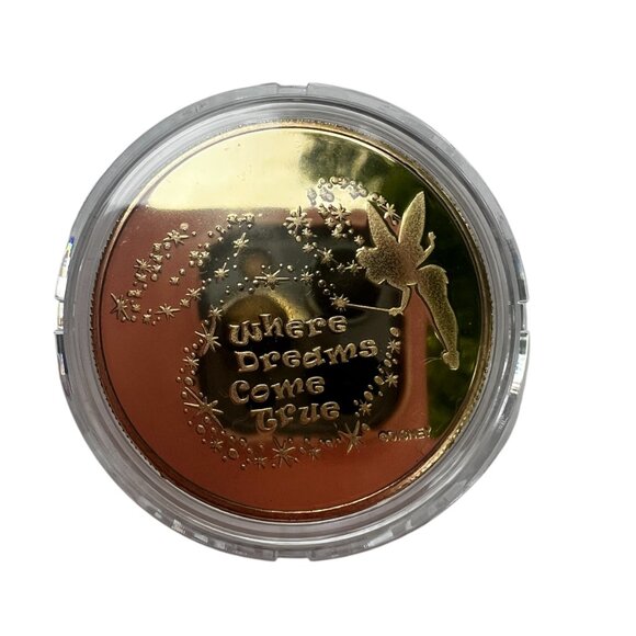 Disneyland 24k Gold Plated Medallion inset in a Commemorative Acrylic Plaque NWT - Picture 5 of 9